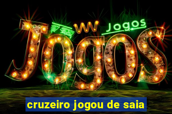 cruzeiro jogou de saia